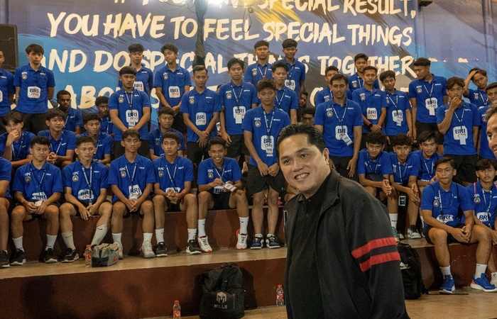 BRImo Future Garuda menghadirkan 50 talenta muda dengan usia dibawah 16 tahun untuk menjalani coaching clinic.