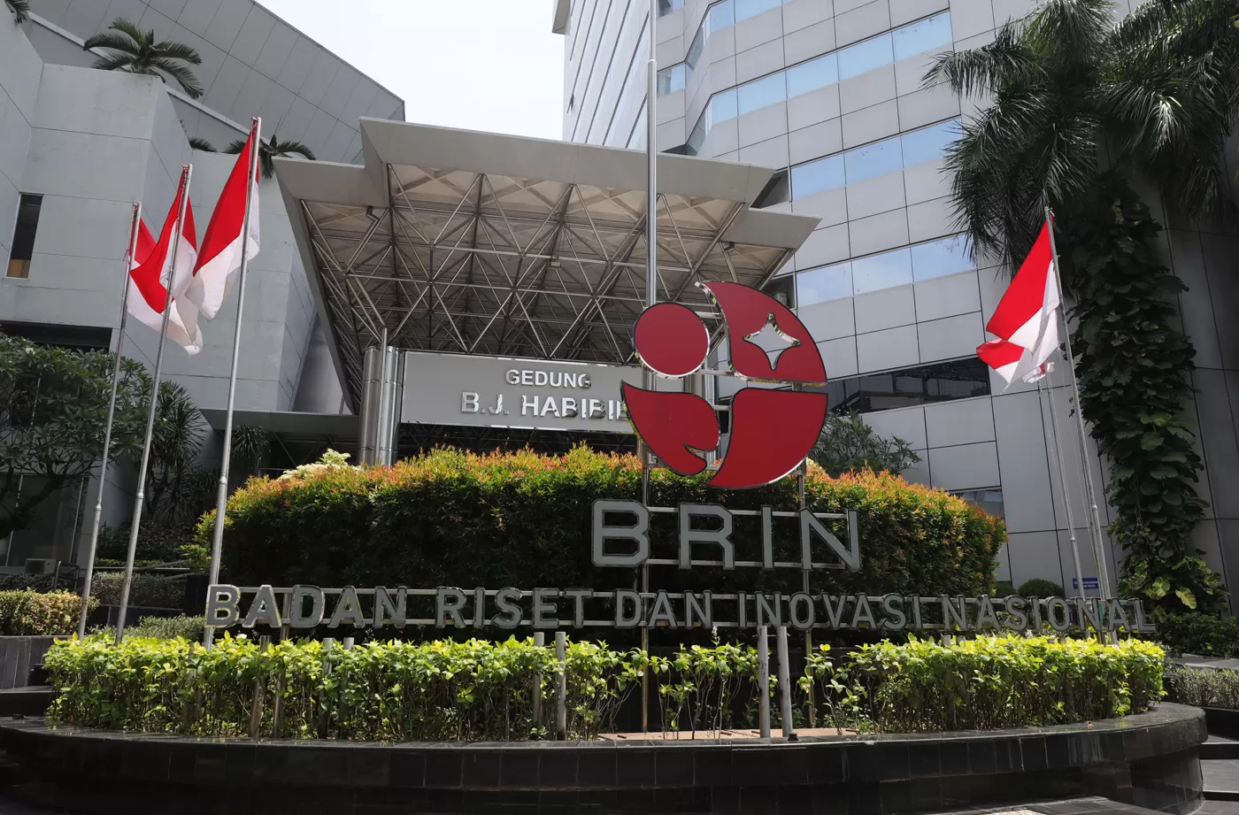 Suasana Kantor Badan Riset dan Inovasi Nasional (BRIN), Jakarta. FOTO : FEDRIK TARIGAN/ JAWA POS