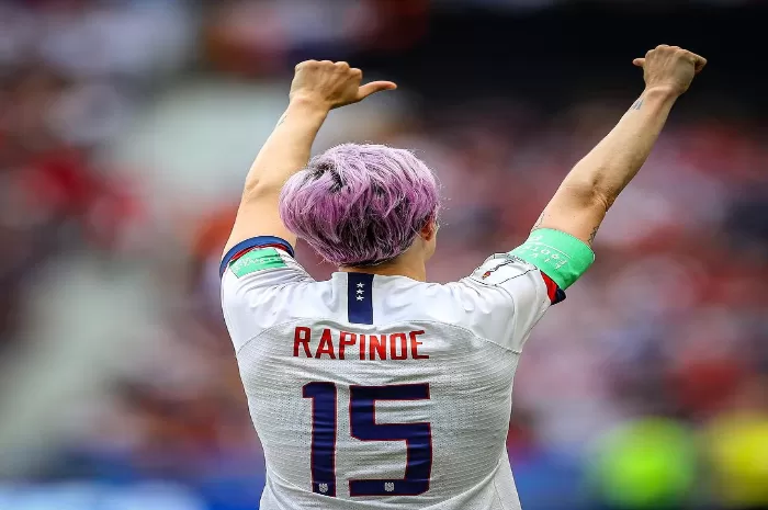 Megan Rapinoe ketika perkuat Amerika Serikat (Instagram/ @uswnt)