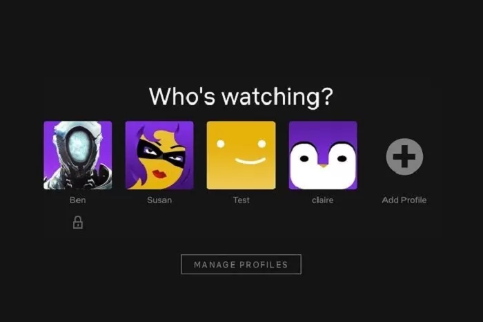 Profil Netflix. (TechHive)