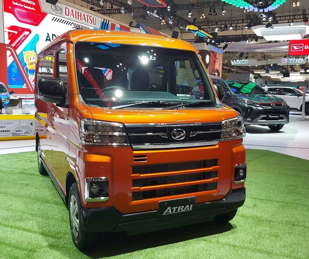 Tampang Daihatsu Atrai di GIIAS 2023. (Rian Alfianto/JawaPos.com)