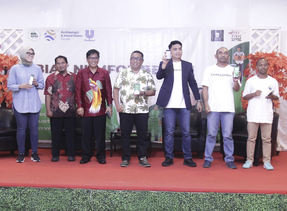 Grand Launching Aplikasi Containder di Resto New 99 Biak, Sabtu (26/8).