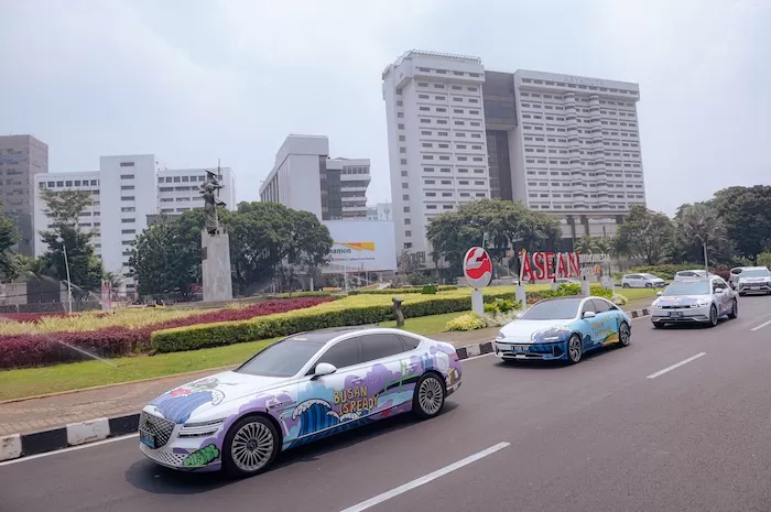 Ilustrasi: Deretan art car Hyundai yang dipamerkan di sela-sela acara KTT ke-43 ASEAN di Jakarta. (Istimewa). (MANGMOTY)