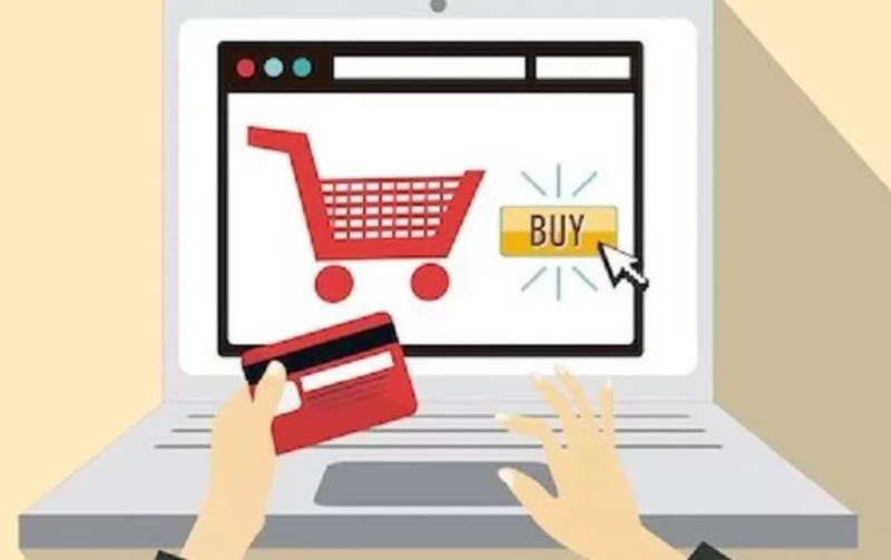 Ilustrasi belanja memanfaatkan fasilitas transaksi online