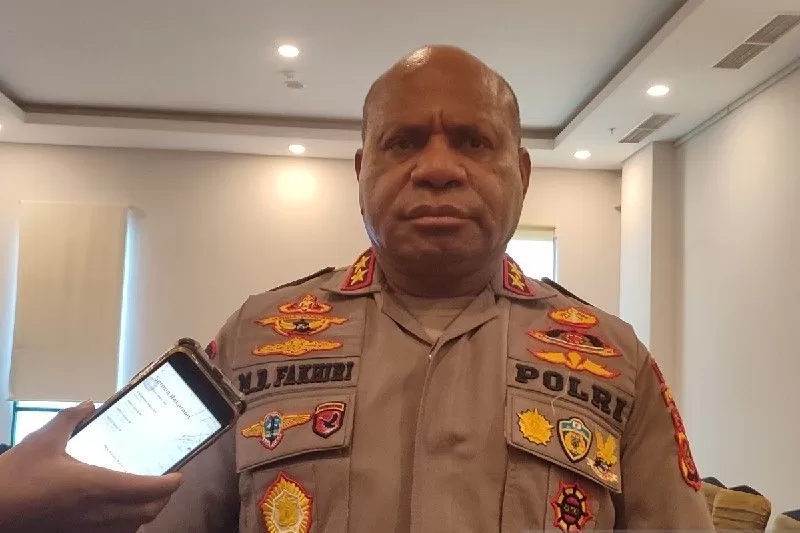 Kapolda Papua Irjen Pol Mathius Fakhiri (Evarukdijati/Antara)