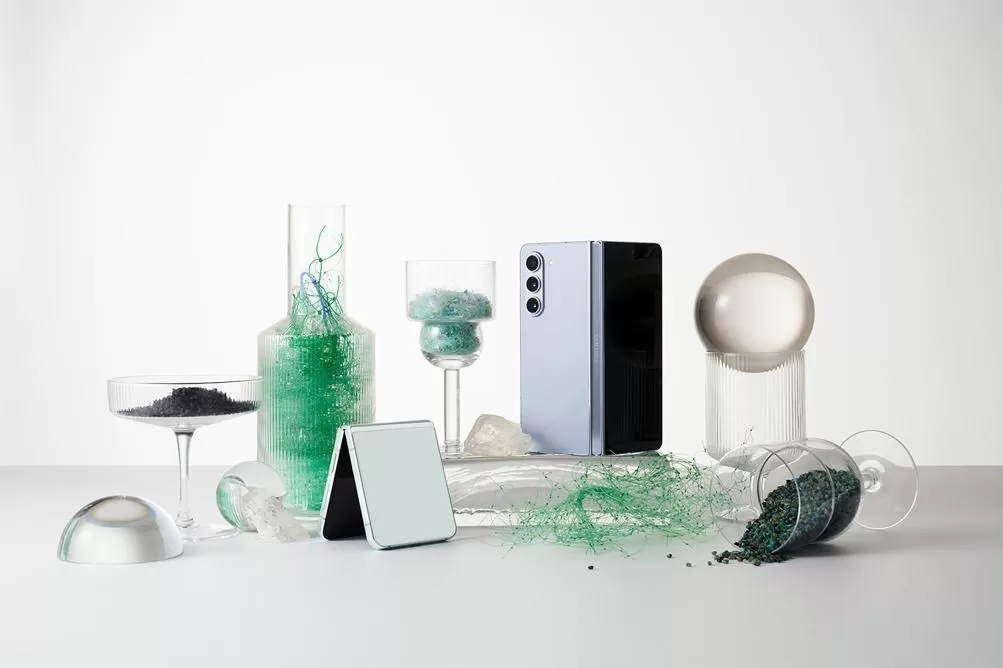 Galaxy Z Fold 5 dan Z Flip 5 diklaim hadir dengan material daur ulang lebih banyak. (Istimewa)