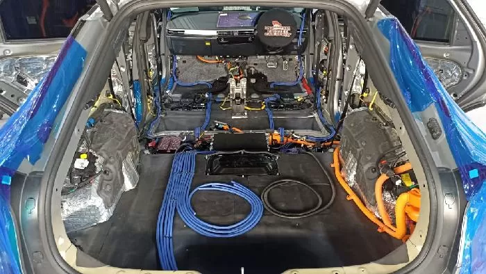 Modifikasi Audio pada mobil listrik. (Istimewa)