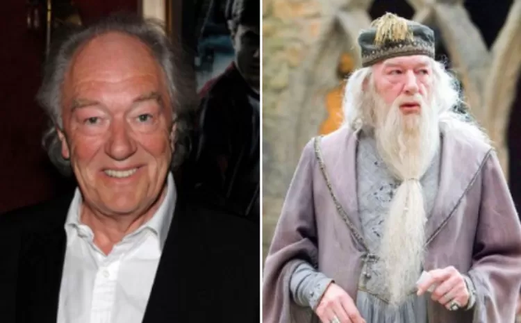 Michael Gambon dan Saat memerankan Dumbledore di Film Harry Potter. Sumber foto : akun X @moviemenfes