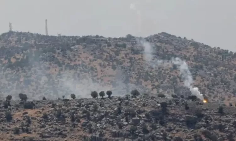 Serangan Hizbullah ke Israel. (Anadolu Agancy)