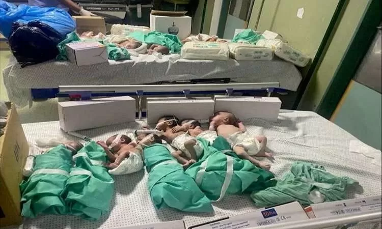 Keadaaan para bayi di RS Al-Shifa yang terancam. (Reuters)