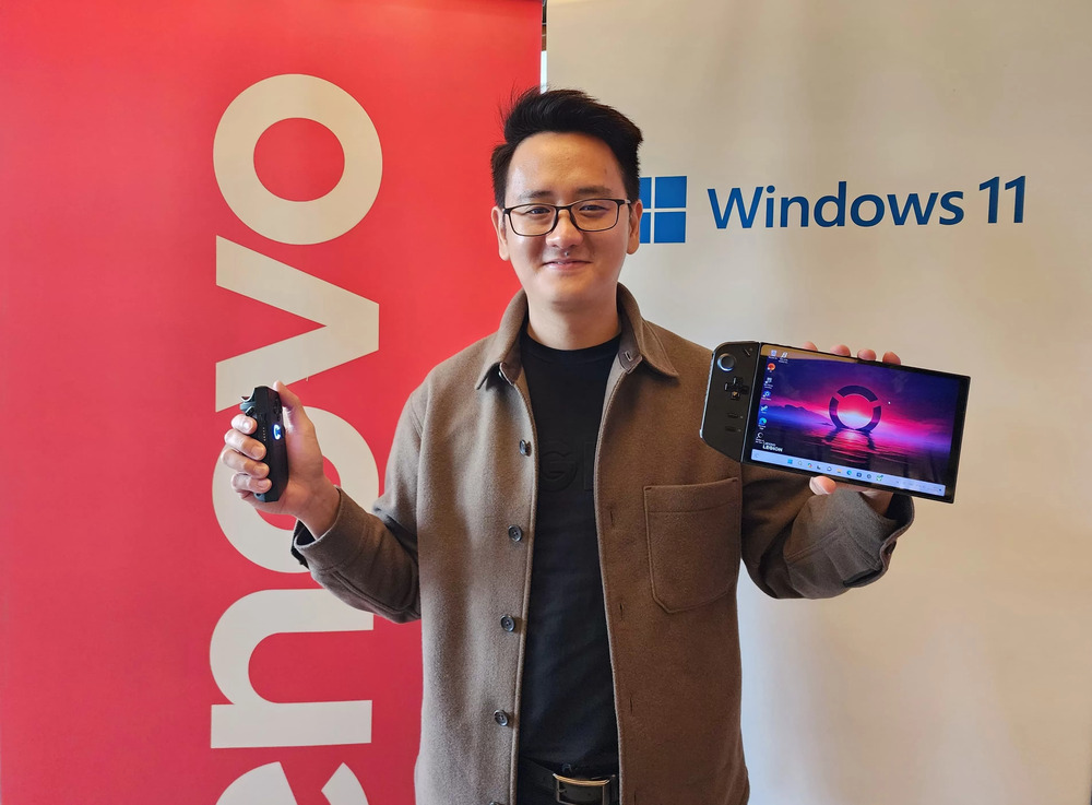Peluncuran konsol game handheld Lenovo Legion Go di Indonesia. (Istimewa).