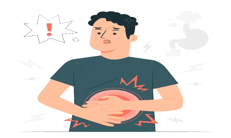 Asam lambung adalah suatu kondisi dimana isi lambung naik ke kerongkongan. (sumber: freepik)