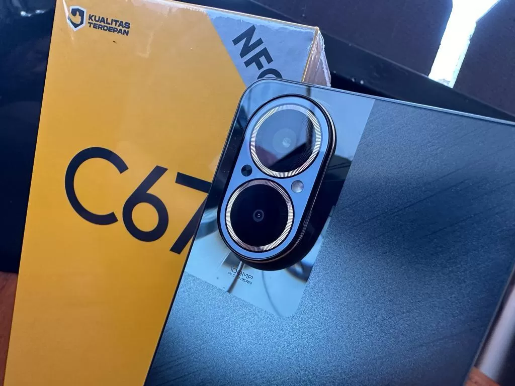 Kamera smartphone Realme C67. (Rian Alfianto/JawaPos.com)