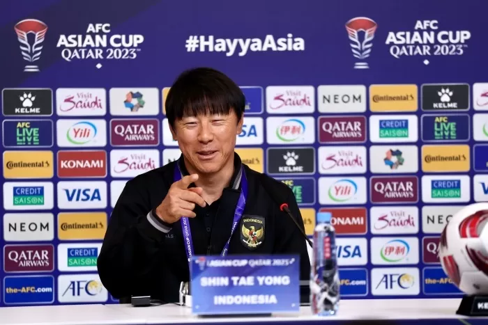 AMBISI: Shin Tae-yong menekankan bahwa Indonesia tidak akan tinggal diam. Dia akan mengerahkan segalanya di Piala Asia 2023. (PSSI)