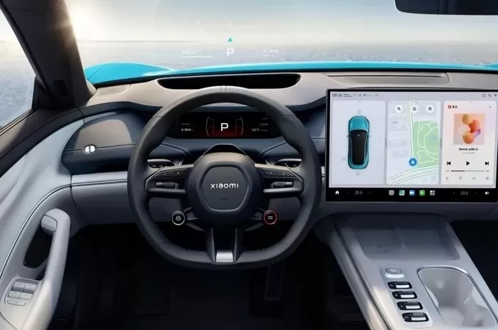Desain interior Xiaomi SU7. (ArenaEV)