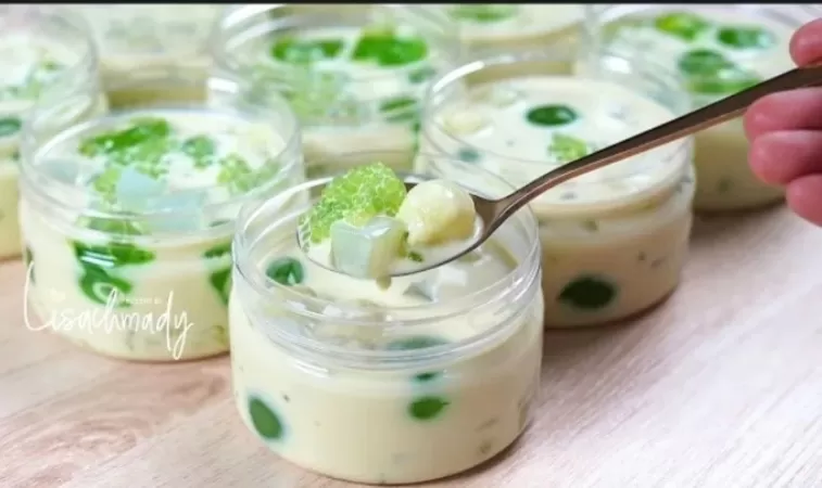 Melon Sago Kuah Creamy sebagai Ide Jualan Takjil Lengkap dengan Perhitungan Harganya. (Sumber foto: tangkapan layar youtube @Lisachmady)