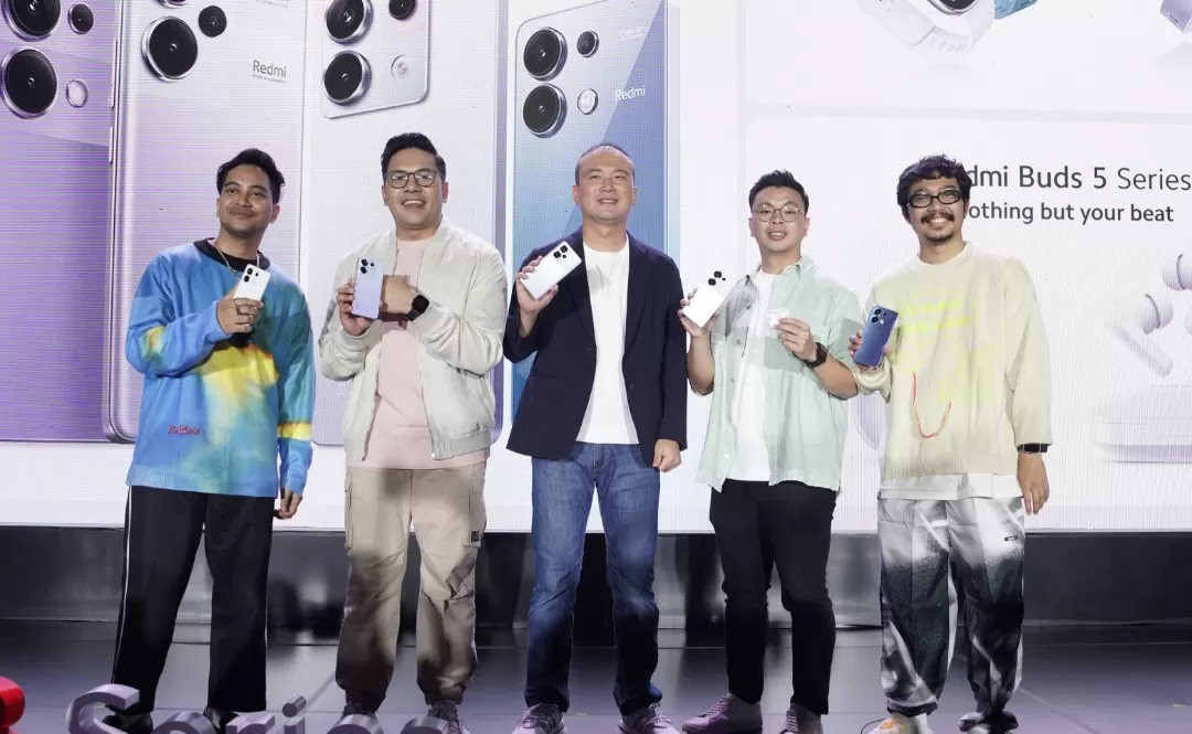 Peluncuran Redmi Note 13 Series di Jakarta, Rabu (28/2) (Rian Alfianto/JawaPos.com)