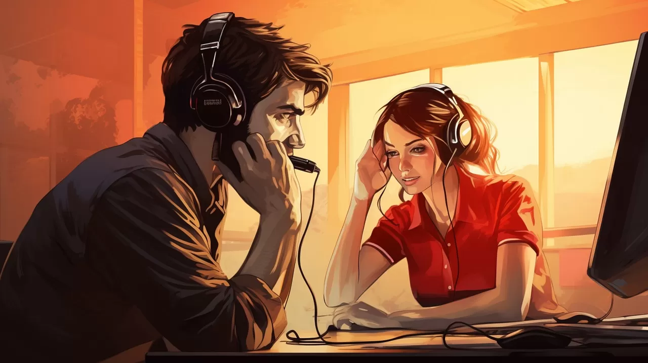 Ilustrasi pria dan perempuan yang terlihat murung dan tidak bahagia./(Pixabay/Fahad_Ibraheem)