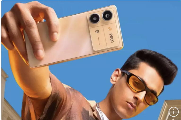 Tampilan POCO X6 Neo yang debut di India. (ANTARA/ Aplikasi Flipkart India)