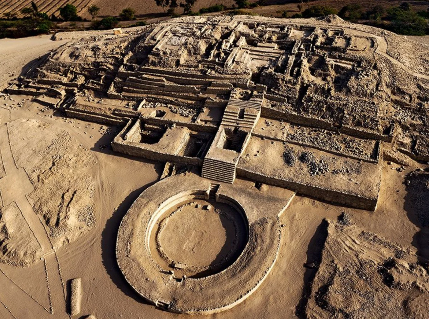 Kota Suci Caral di Peru.