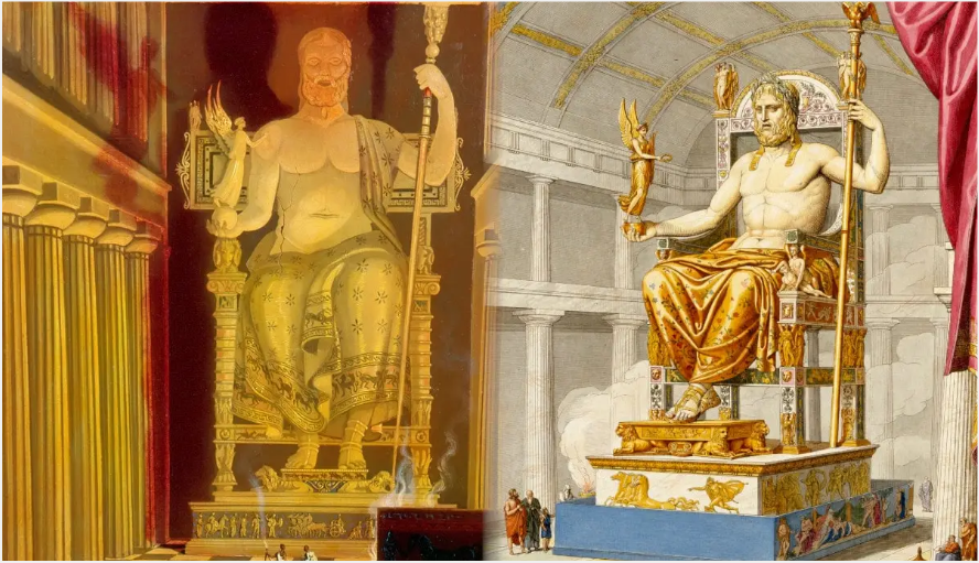 Patung Zeus di Olympia.