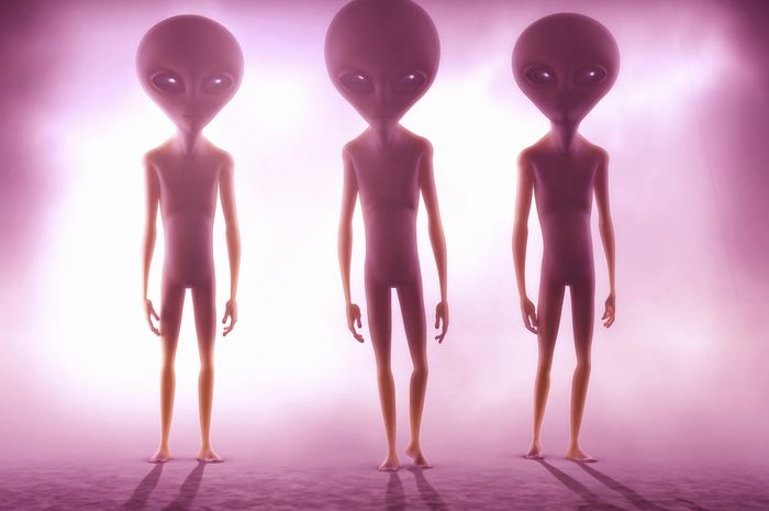 Ilustrasi berkomunikasi dengan alien.