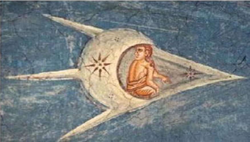 Gambar kuno yang membuktikan kedatangan alien di bumi.