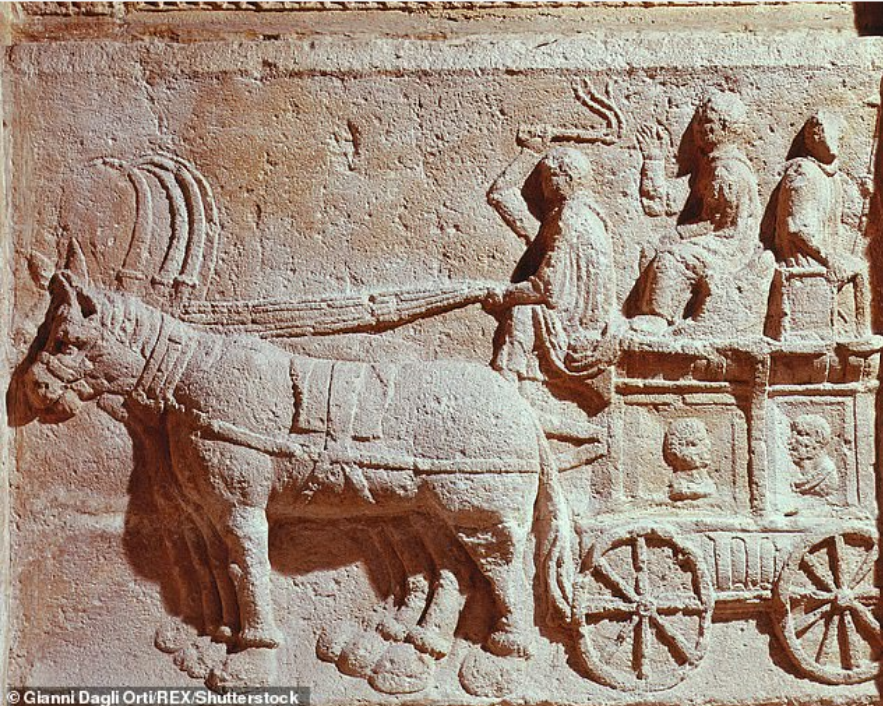 Kereta Kuda Romawi di Pompeii.