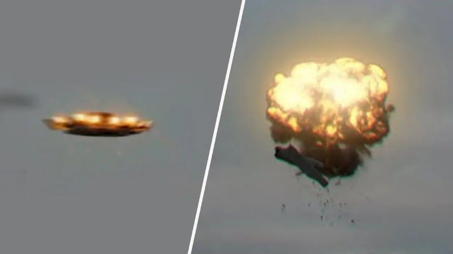 Penampakan UFO di Pegunungan Hawaii.