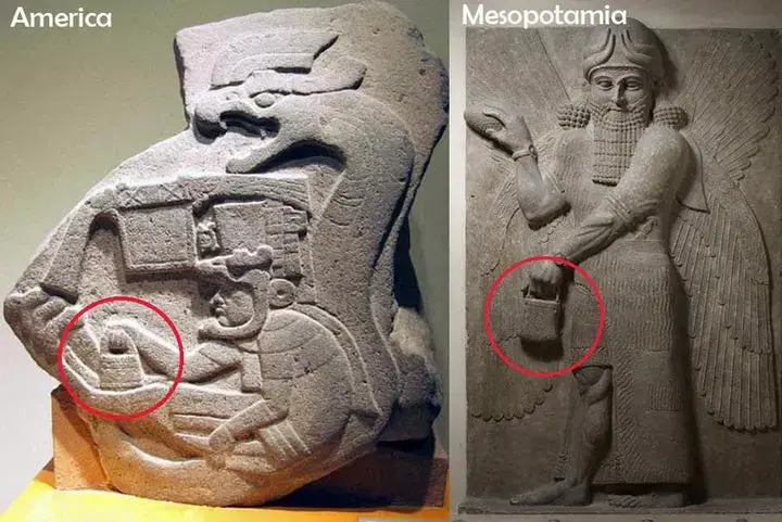 Ukiran simbol tas yang ada di era Mesoamerika dan Mesopotamia (animalfor.com)
