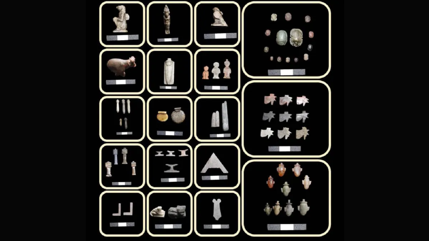 Benda benda yang ditemukan dalam makam mesir (livescience.com)