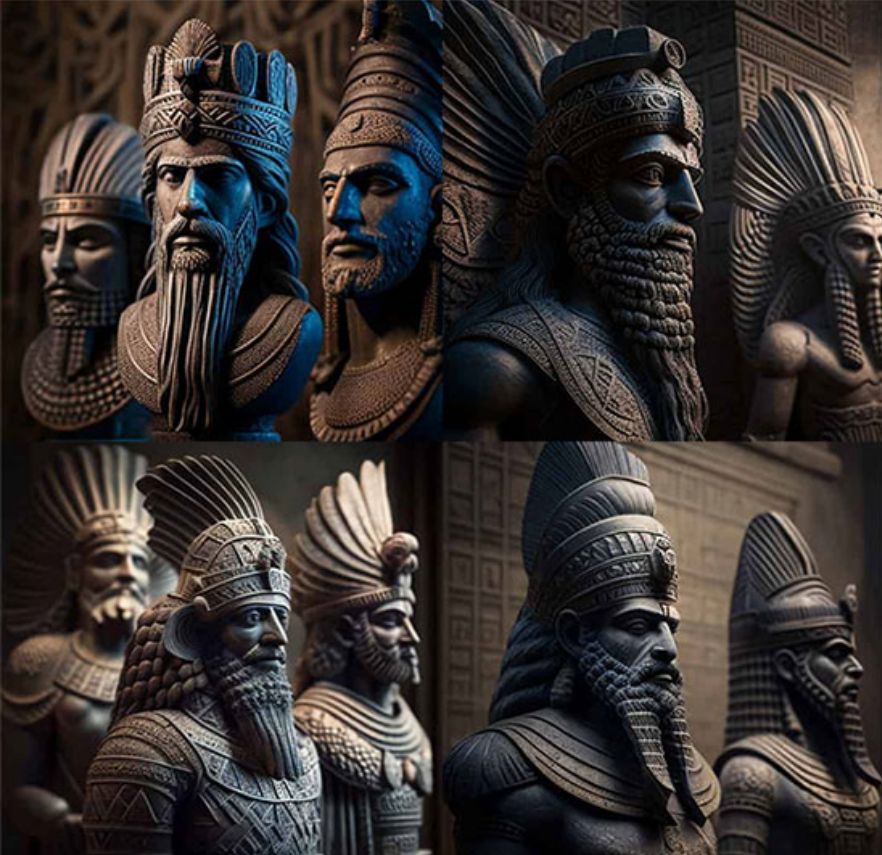 Ilustrasi peradaban bernama Sumeria di daerah yang sekarang dikenal sebagai Irak selatan. Salah satu cerita menarik mereka adalah tentang makhluk dari luar angkasa yang disebut Anunnaki.