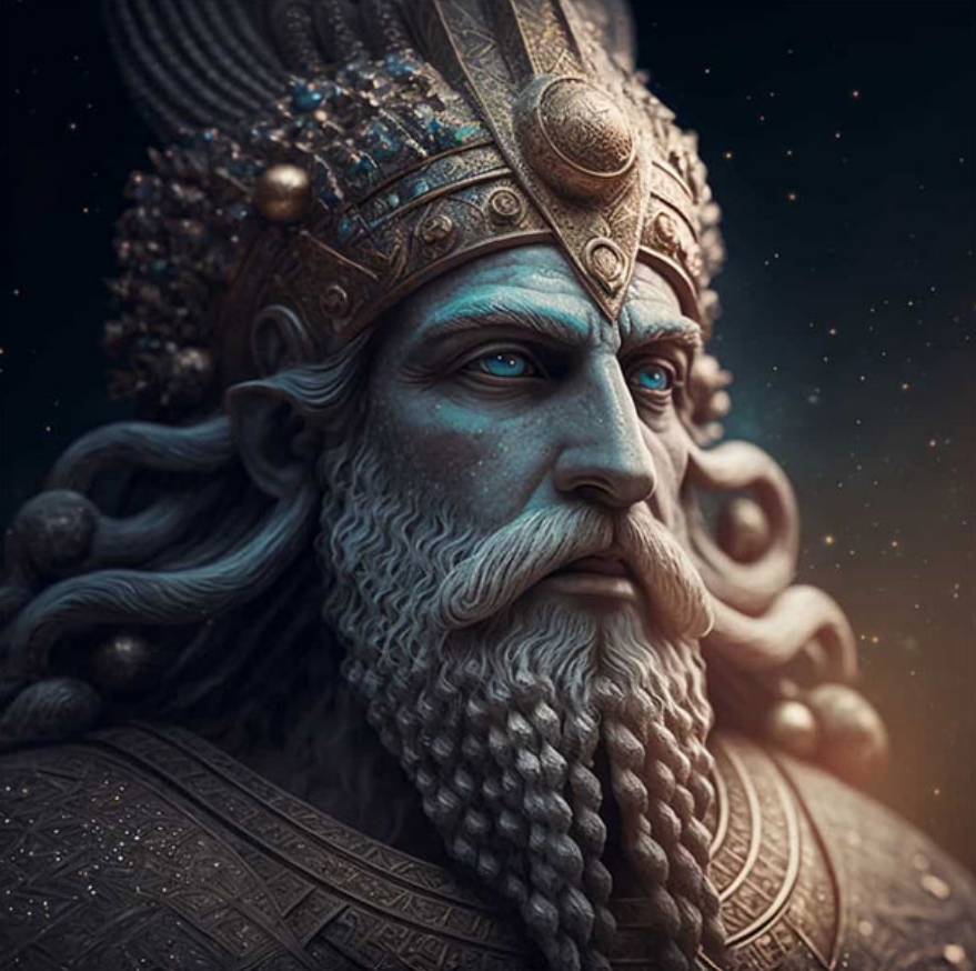 Gilgamesh adalah raja legendaris yang sangat kuat, tinggi, dan cerdas, yang memerintah kota Uruk.