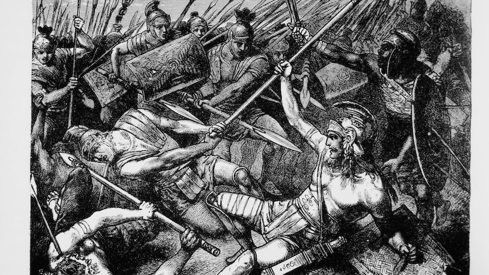 Spartacus memimpin pasukan (credit: Glasshouse Images via Alamy)