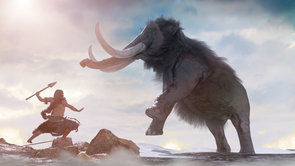 Ilustrasi Berburu Mammoth
