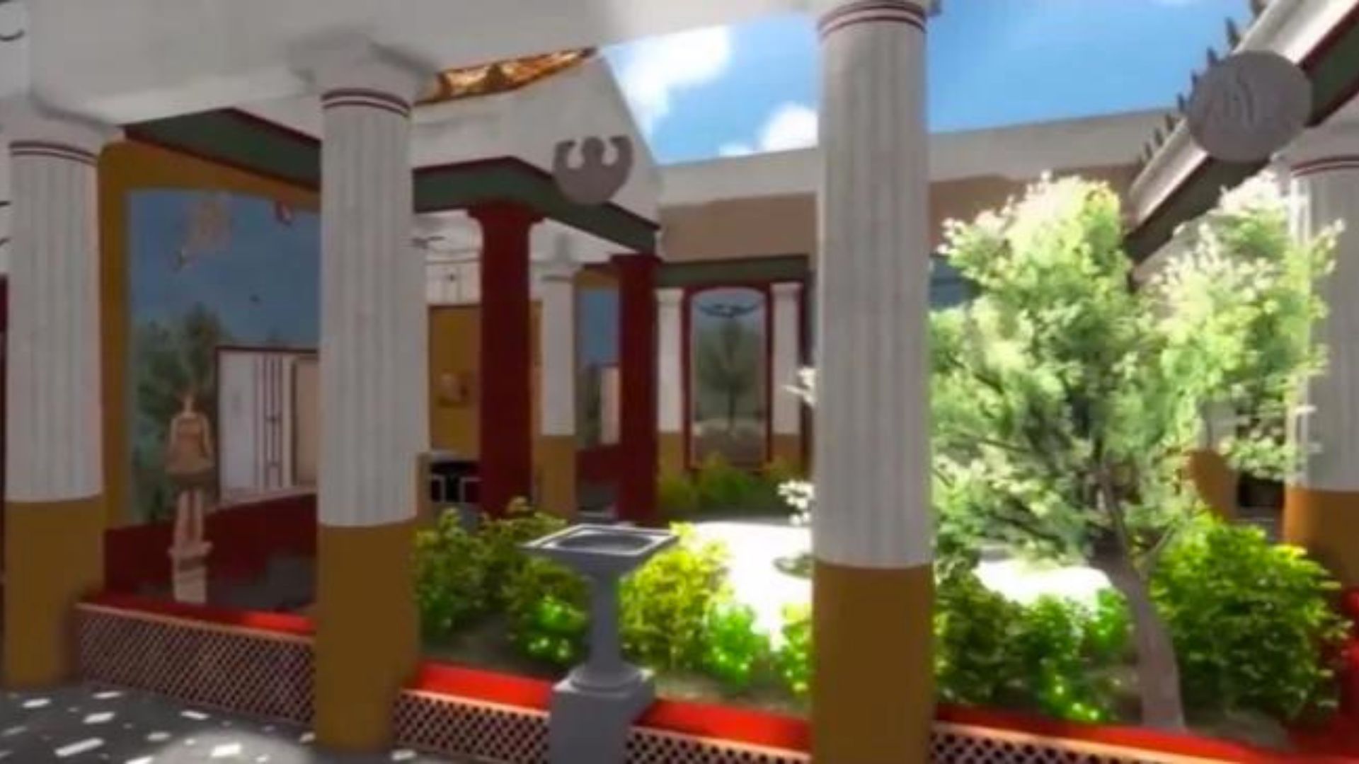 Rekonstruksi 3D rumah di Pompeii (livescience.com)