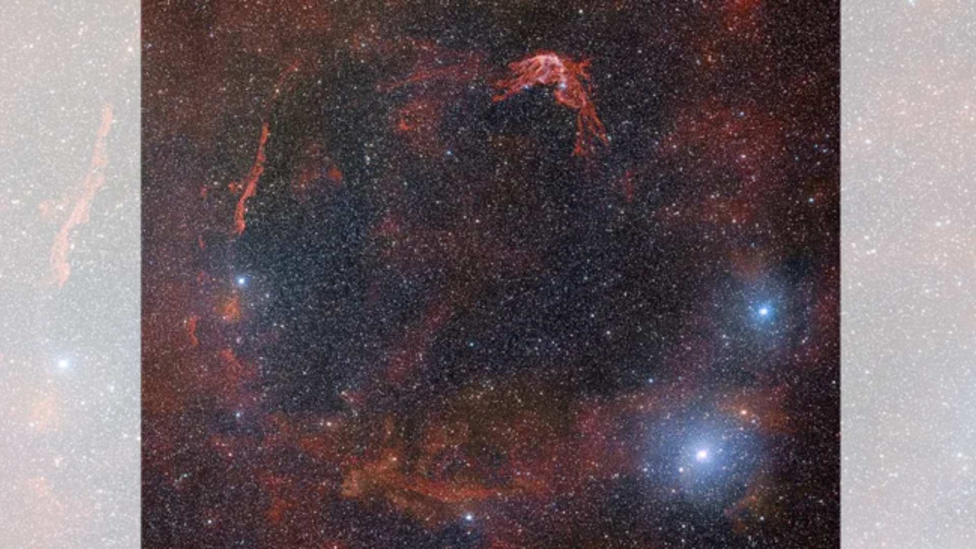 Potongan-potongan SN 185, yang muncul di atas Bumi 1.800 tahun yang lalu (credit :   NOIRLab/ National Science Foundation)