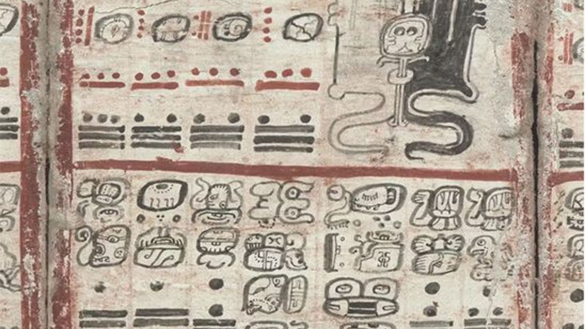Panel gerhana dalam Dresden Codex