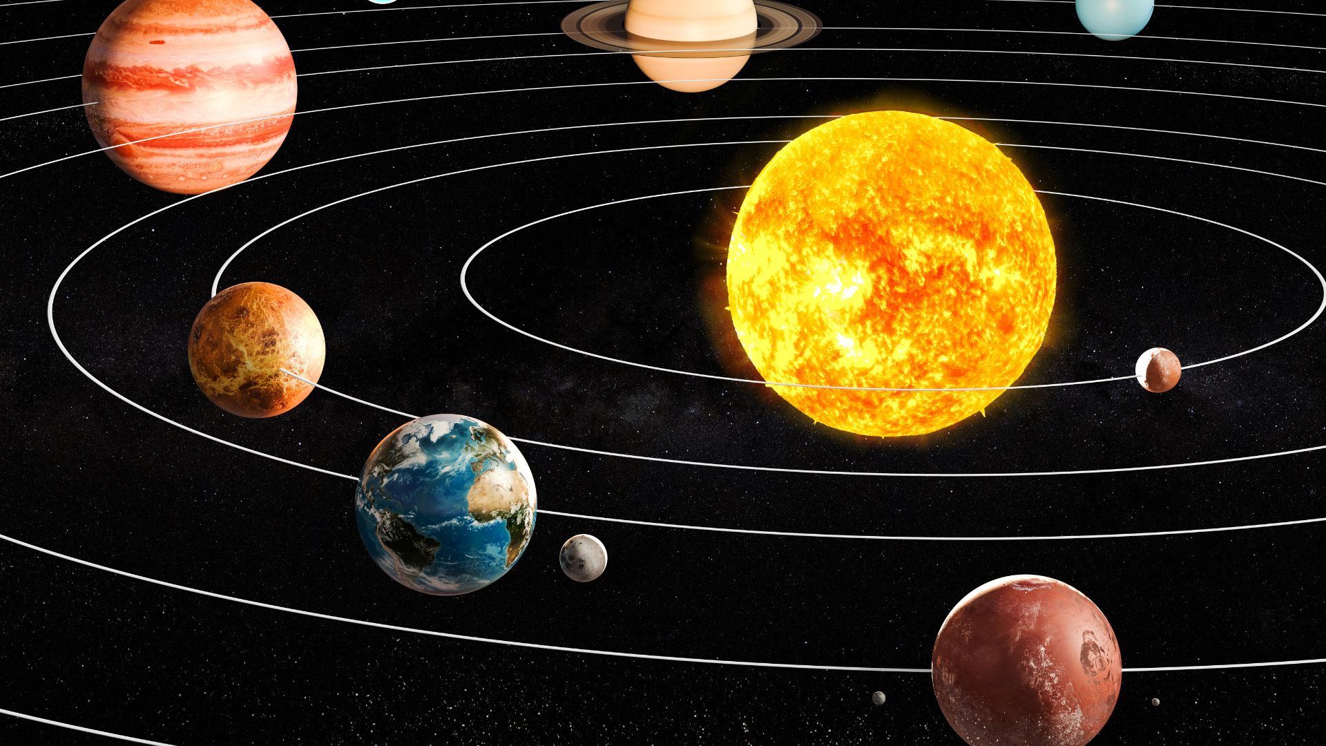 Ilustrasi Jalur Orbit Planet  (canva.com)