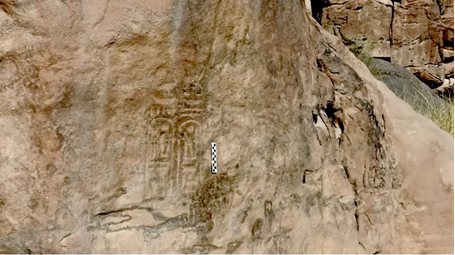 Prasasti Ramses III yang ditemukan di kawasan lindung Wadi Rum di Yordania.