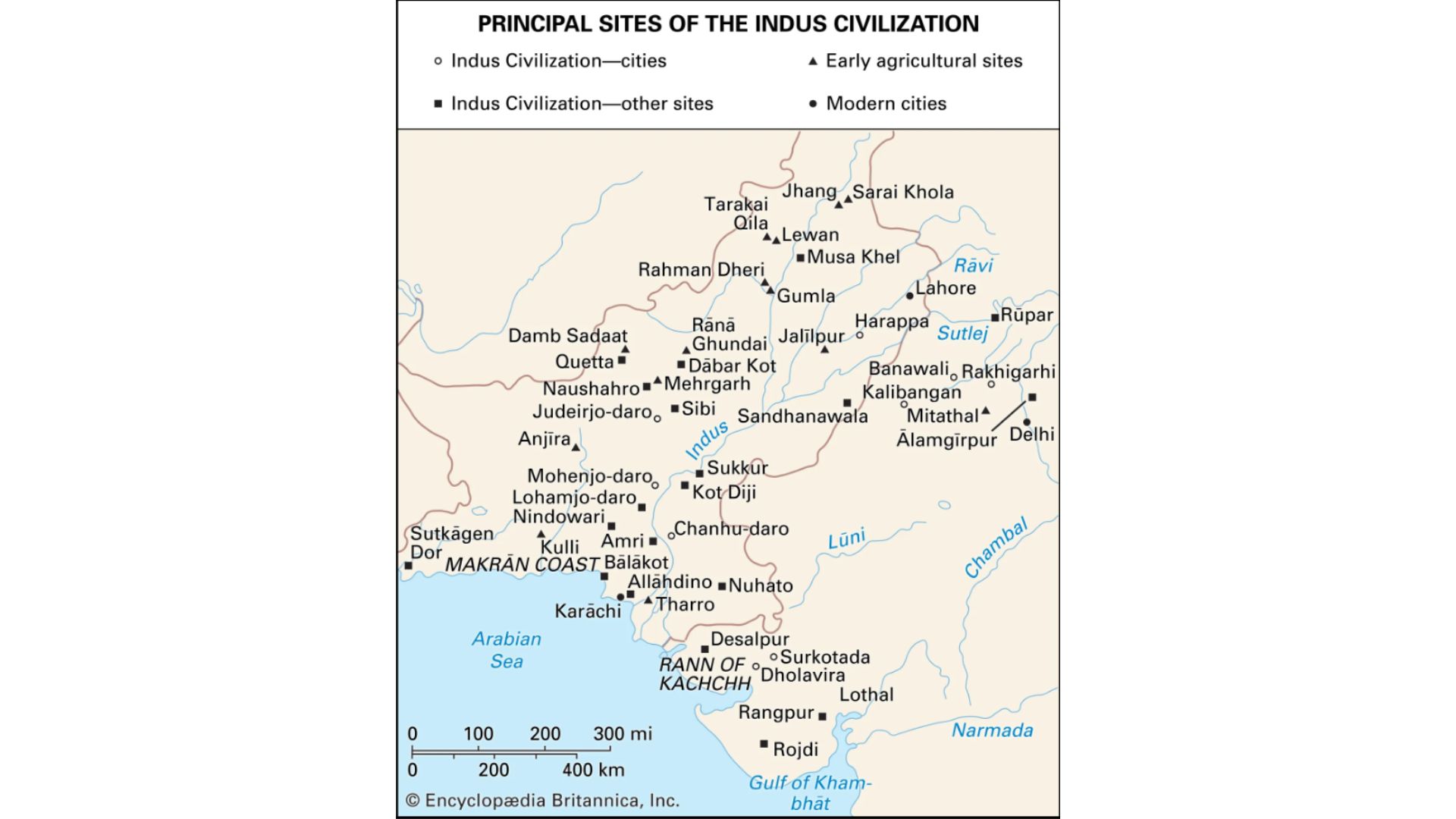 Situs utama peradaban Indus (britannica.com)