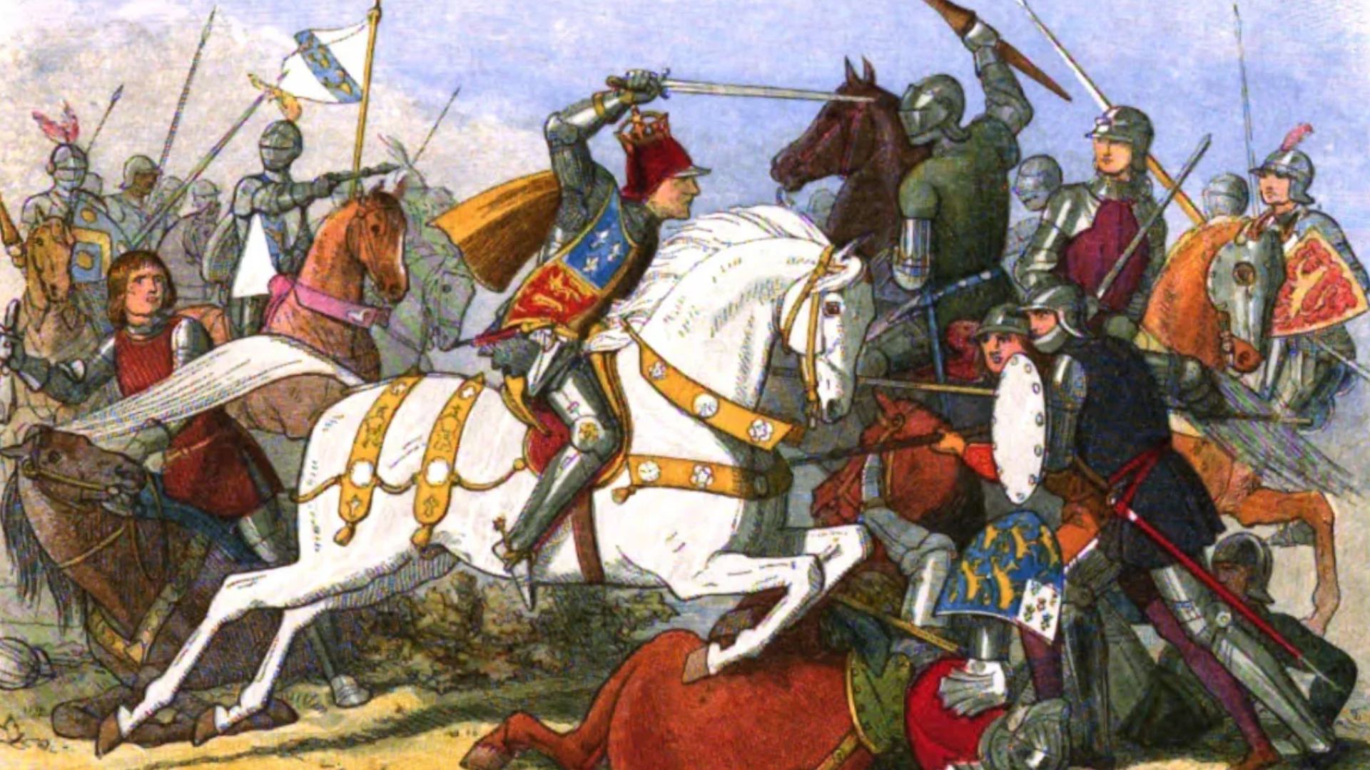 Ilustrasi Battle of Bosworth Field (credit : Encyclop&aelig;dia Britannica)