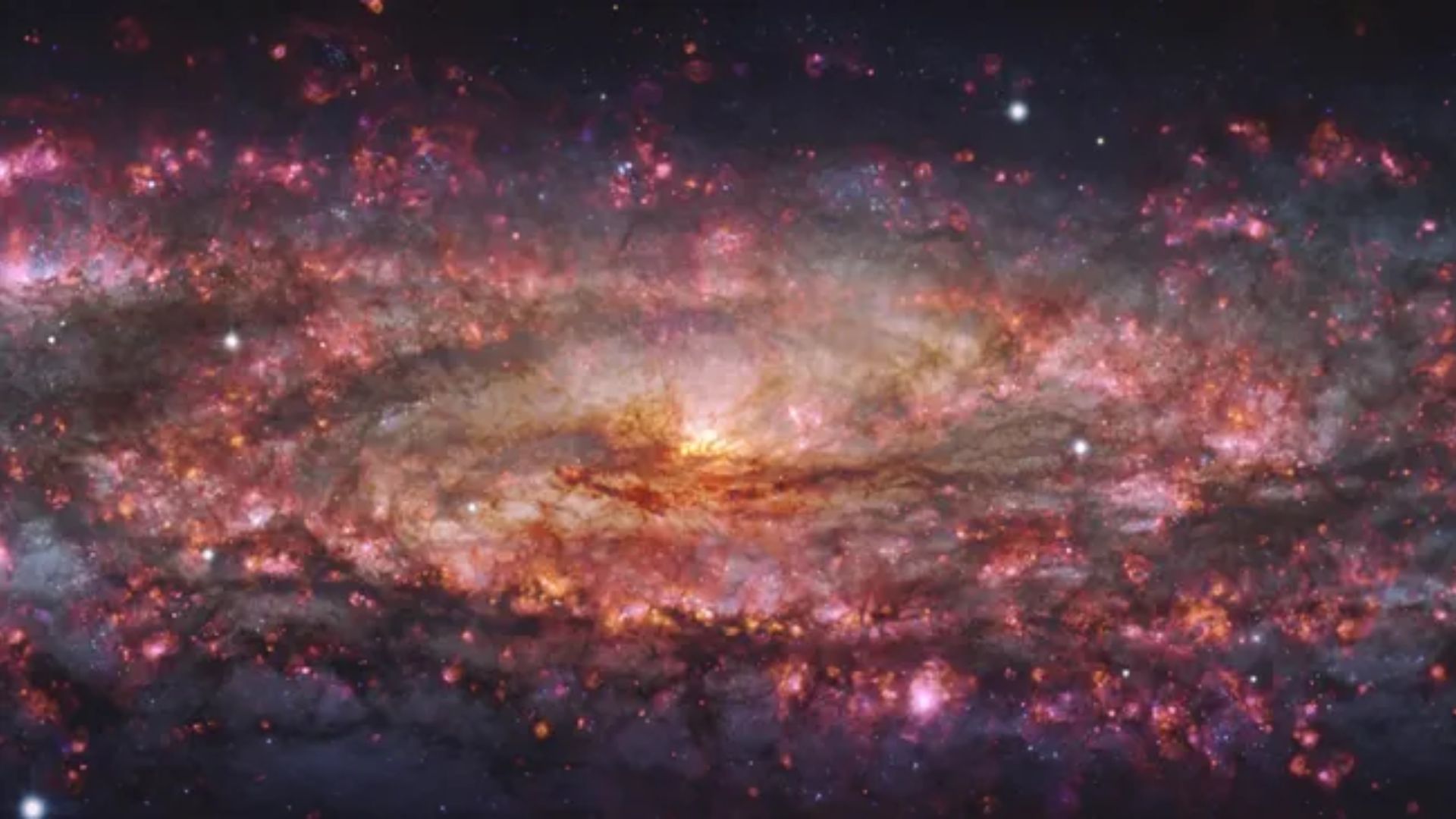 Gambar yang diperbesar dari Galaksi Sculptor, seperti yang terlihat oleh Teleskop Sangat Besar. (credit: ESO/E. Congiu et al.)