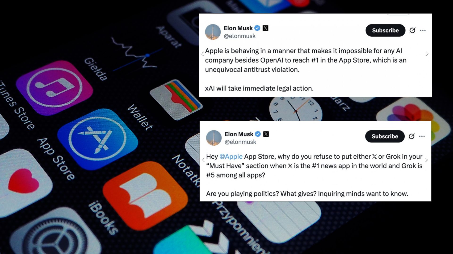 Postingan Elon Musk di Aplikasi X (credit: gsmarena.com)