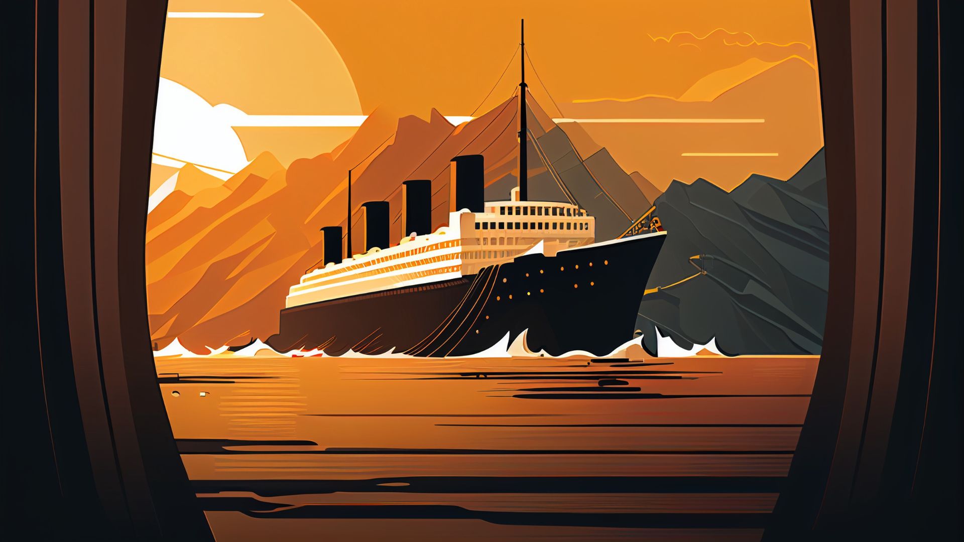 Ilustrasi Kapal Titanic (credit: canva.com)