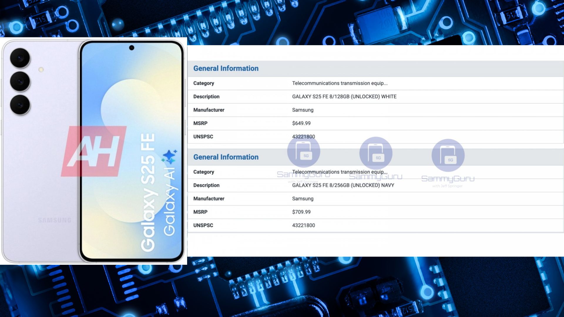 Bocoran harga Samsung Galaxy S25 FE (credit Image Smartphone : www.androidheadlines.com, gsmarena.com)