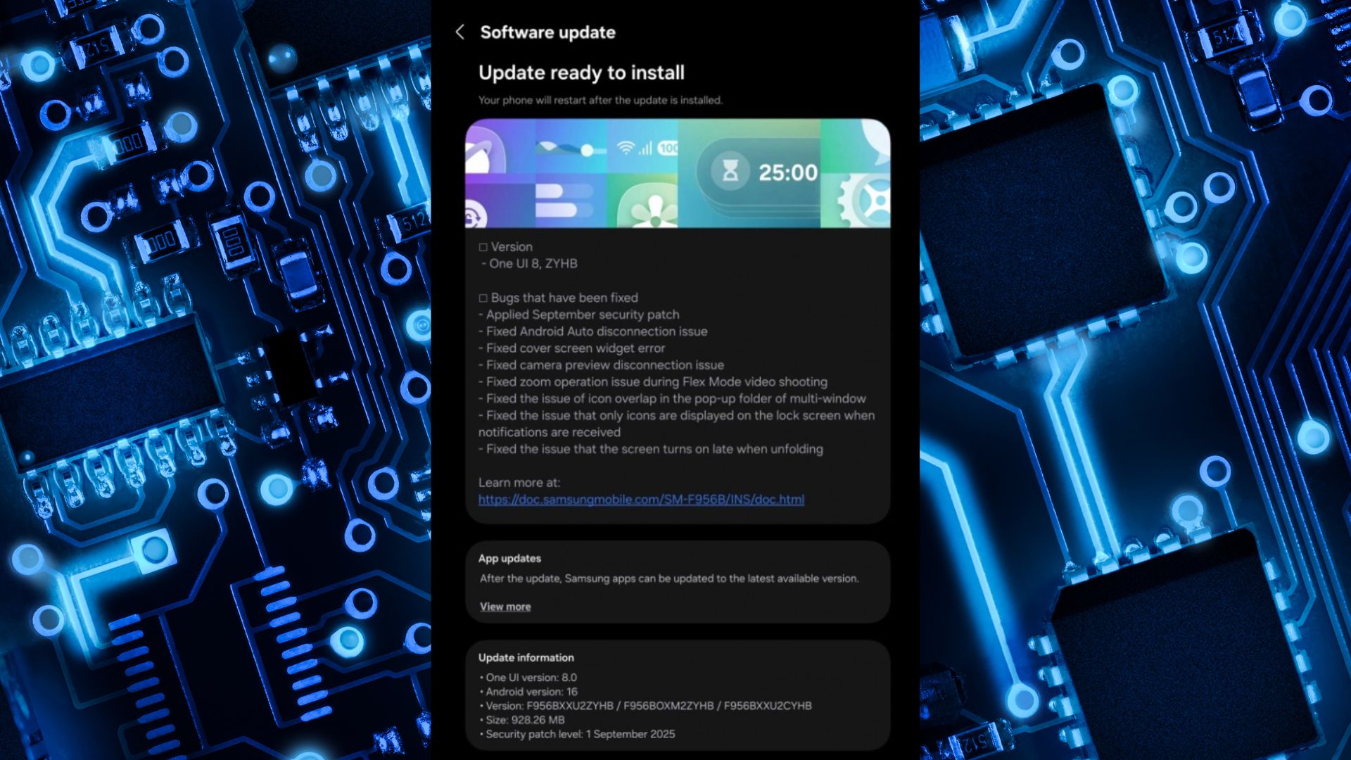 Samsung Galaxy Z Fold6 One UI 8 Beta 2 update