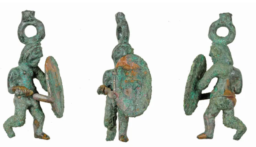 The warrior statuette after restoration. (Image credit: Bayerisches Landesamt f&uuml;r Denkmalpflege)
