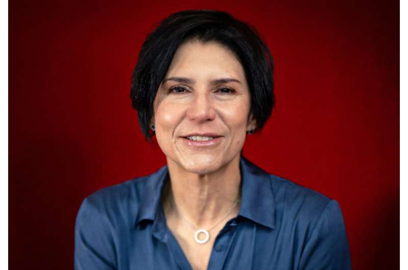 Wakil Presiden Google Amerika Latin, Adriana Nore&ntilde;a berpose untuk foto menjelang wawancara dengan kantor berita AFP di Mexico City pada 24 September 2025.