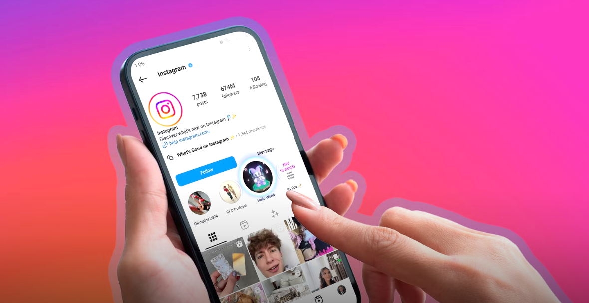Ilustrasi fitur baru instagram.